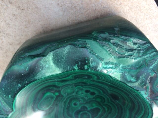 Malachite ashtray 1970s