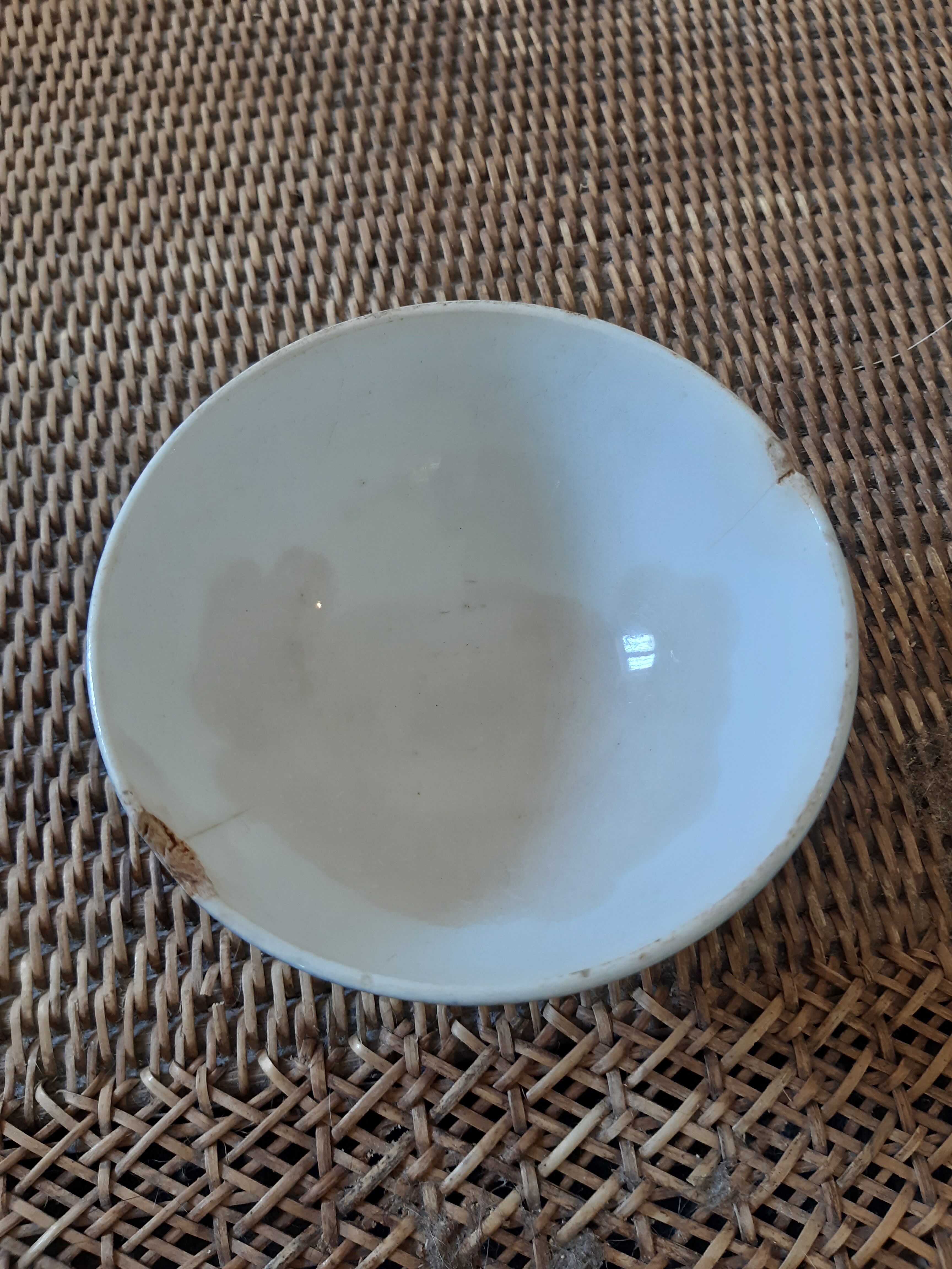 Set of 2 old bowls