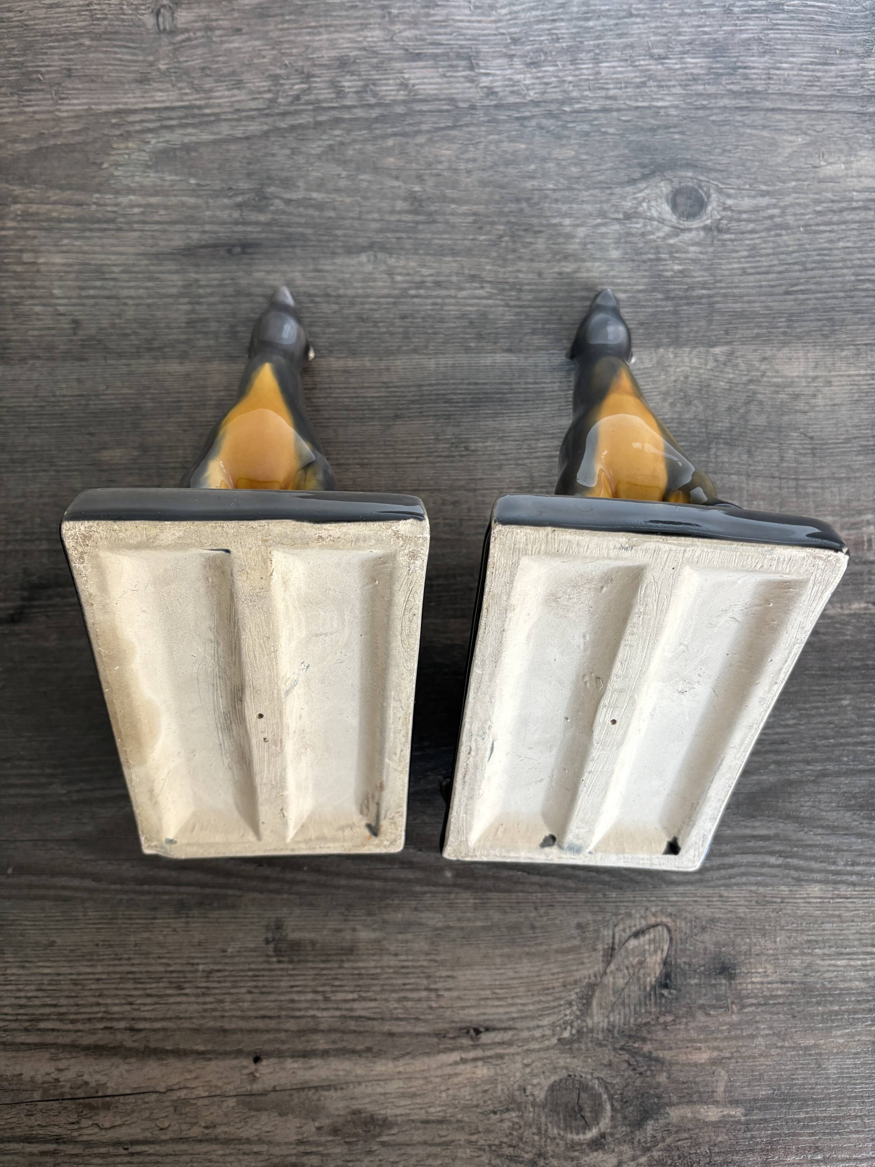 Pair of antique Art Deco bookends