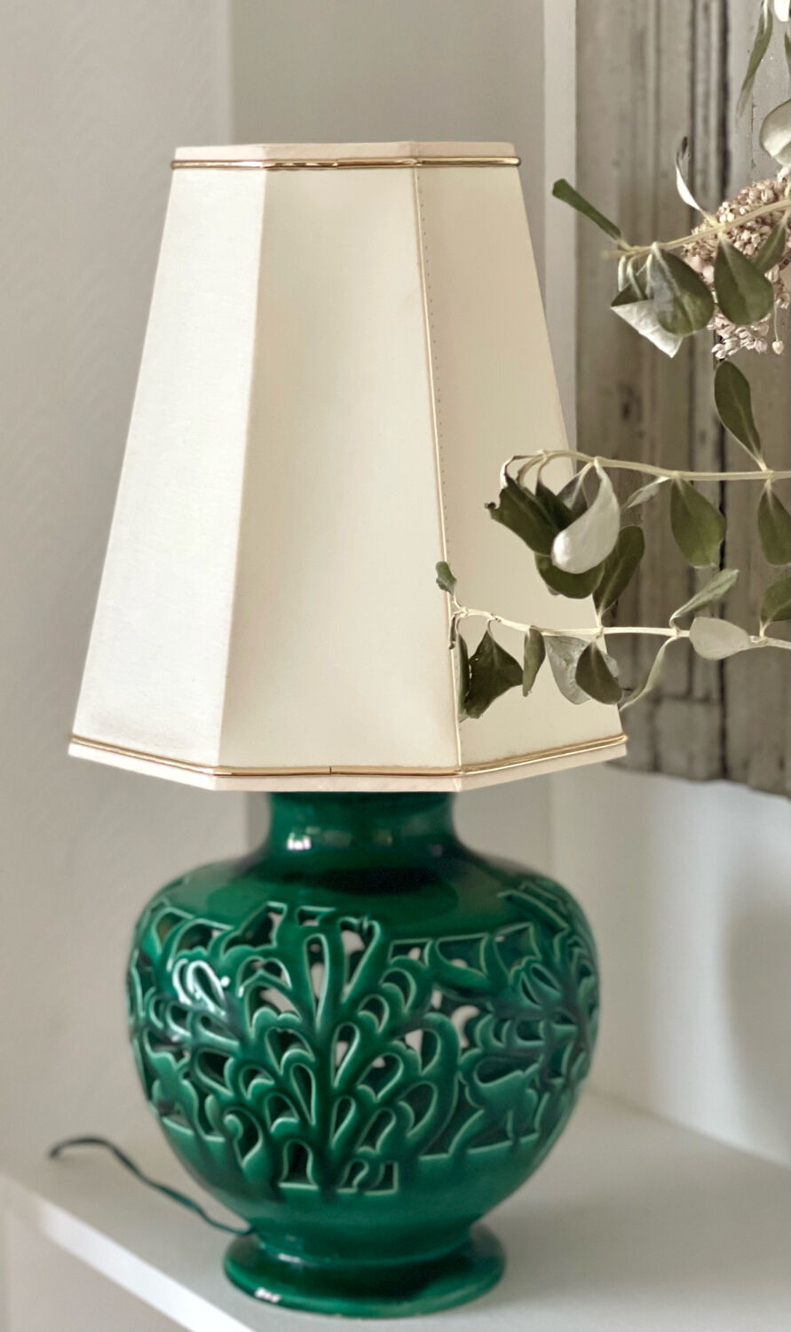 Antique ceramic lamp