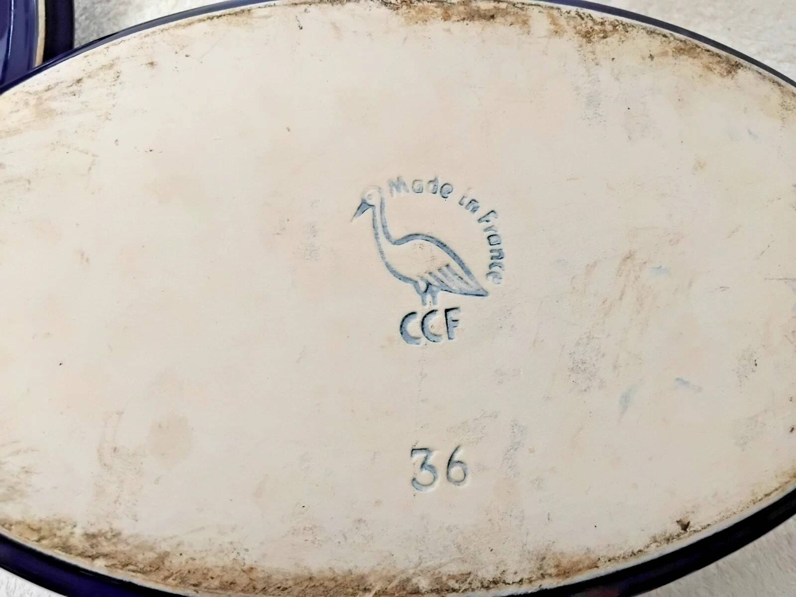Large Oval Cocotte A Baeckeoffe in Ceramic France Vintage
