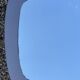 Vintage Wall Mirror, smoked glass, two-tone circa 1980s