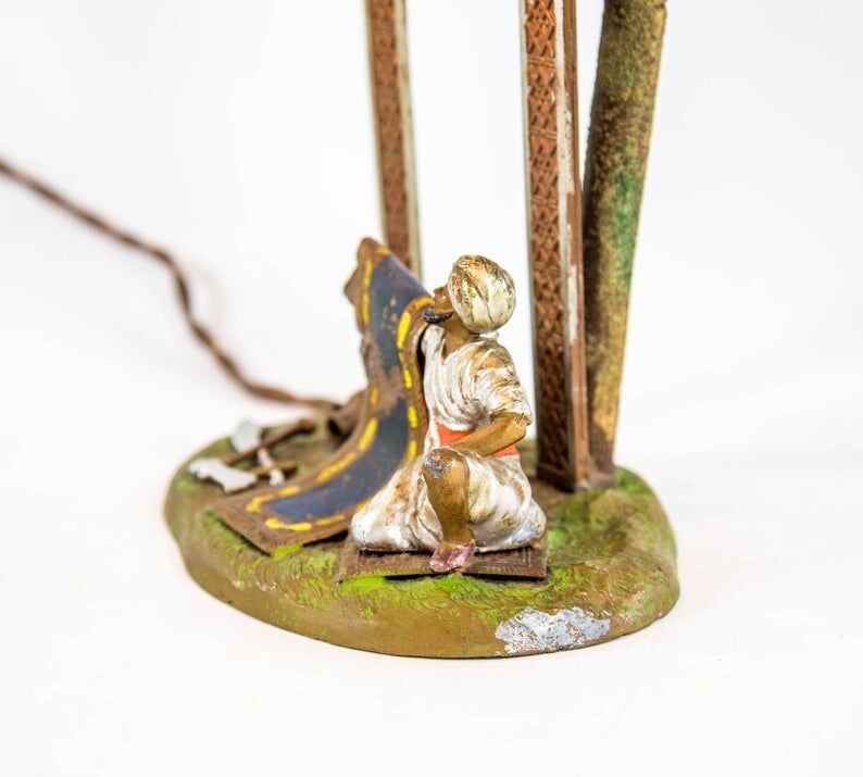 Antique lamp| Vienna Bronze - Franz Bergmann | style | Arab Oriental Landscape 30s