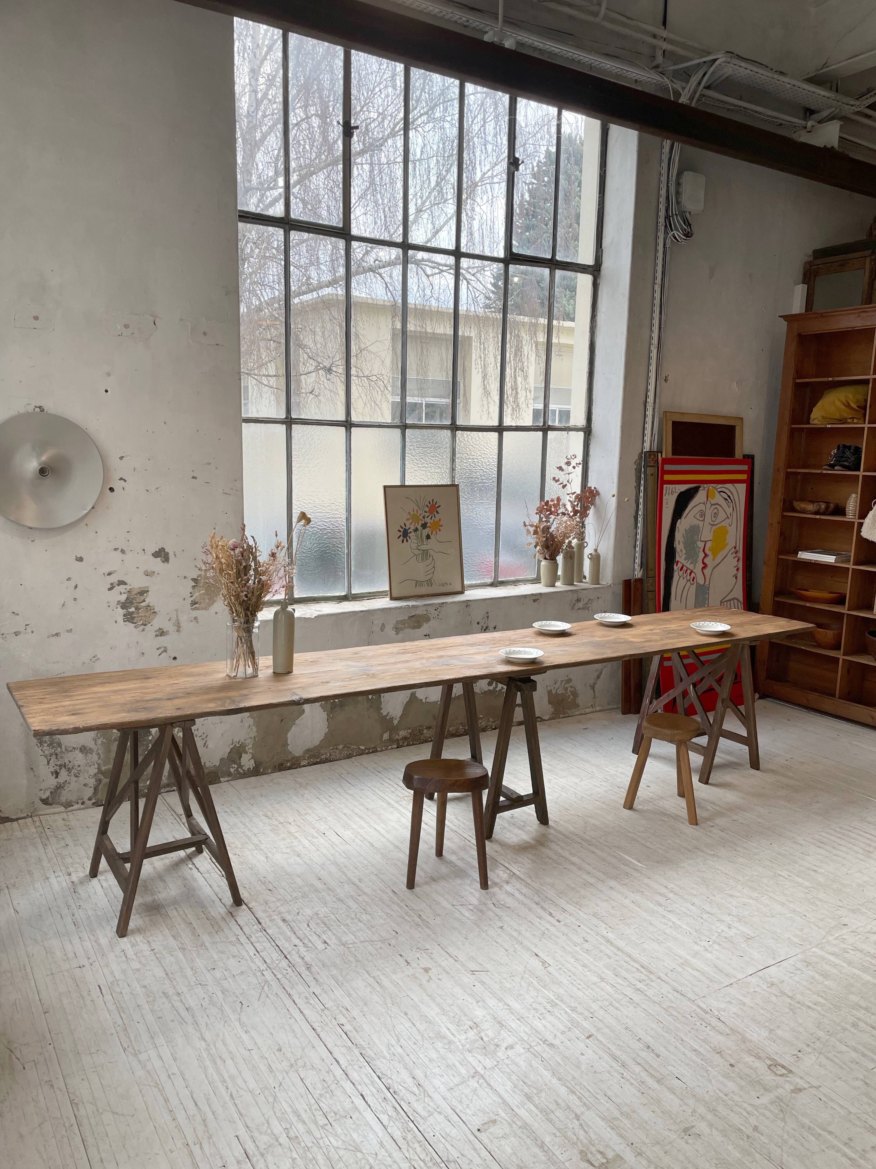 Guinguette table XXL 4m trestles