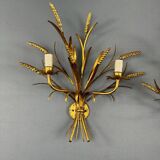 Paire d’appliques en métal doré, XXe Siècle