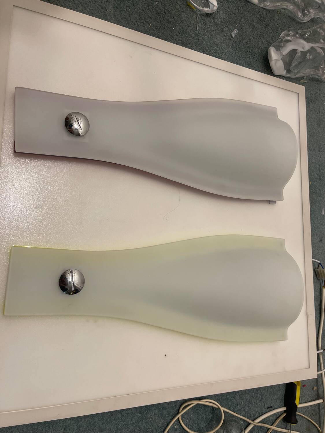 Italian glass walllights set of 2