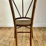 chaise de bistrot en bois ancienne début XXème