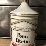 Apothecary porcelain jar from Limoges Goumot Labesse