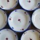Digoin vintage calotte plates, Mary-Lou