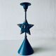 Metal star candle holder