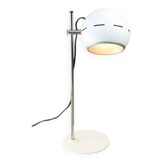 Lampe de table italienne de style spatial, couleur blanche, années 1970