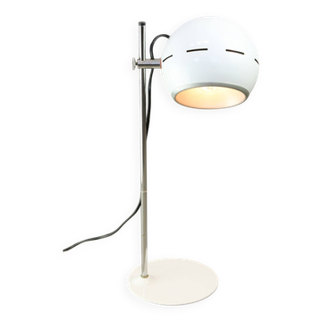 Space-age Italian Table Lamp in White Colour, 1970s