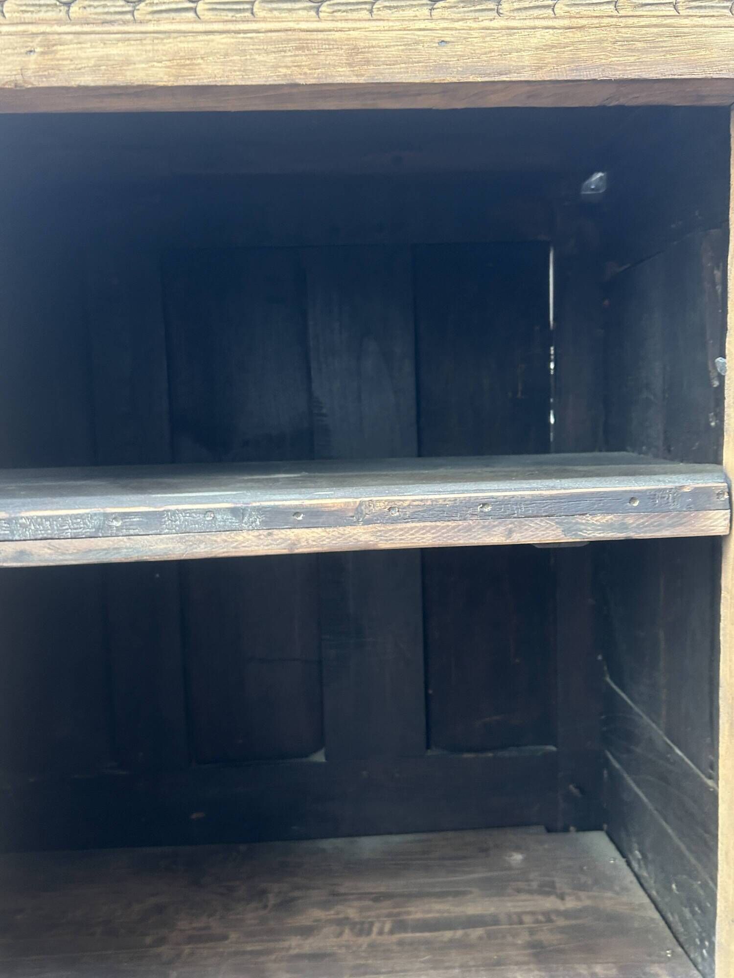Louis XIV Style wardrobe, two doors, in oak