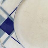 Composition of eight blue plates