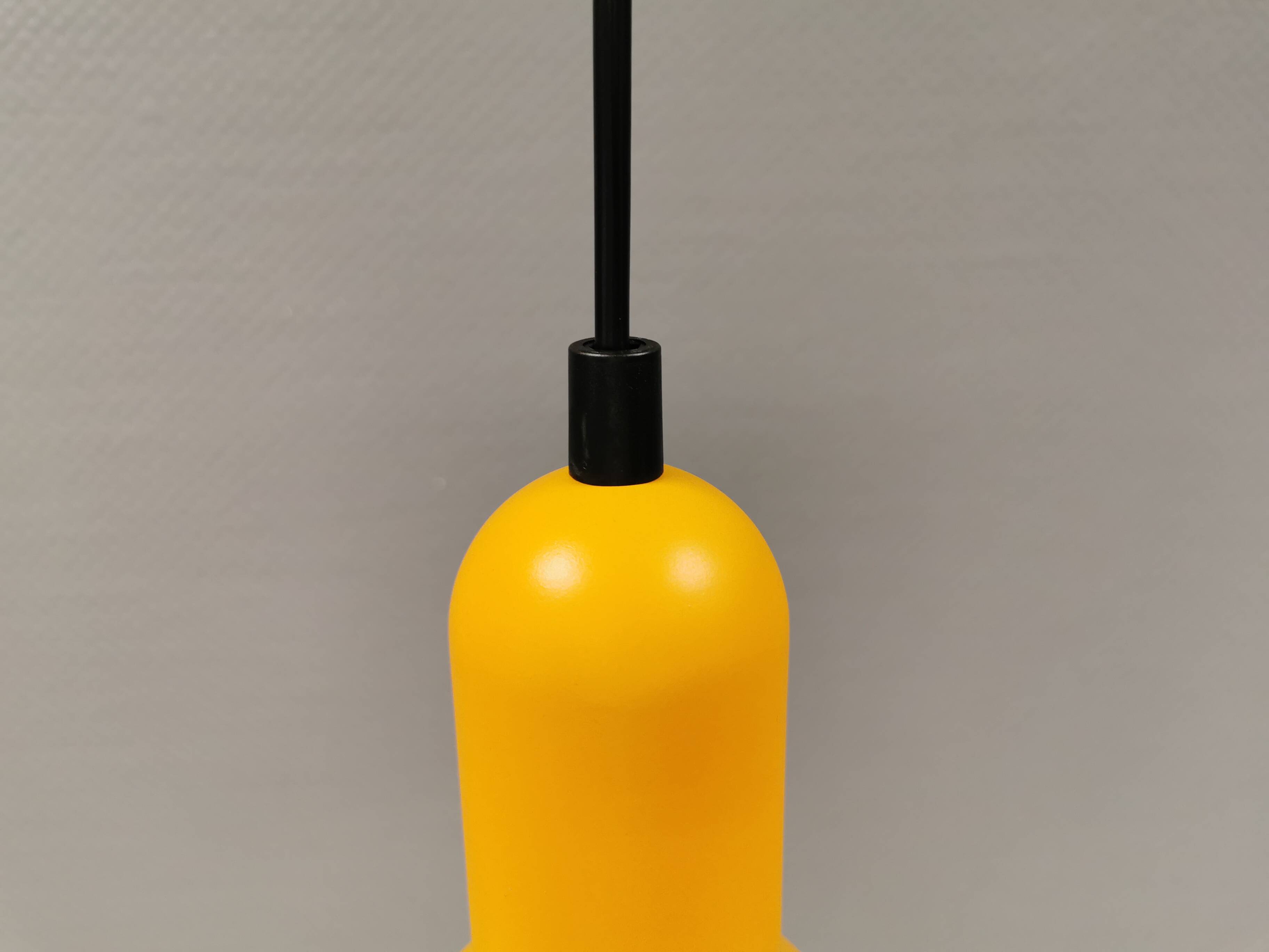 Hanging lamp in the "confetti" style. Denmark 1980s.