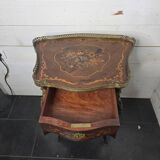 Louis XV style bedside table in marquetry