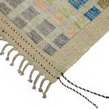 Handwoven Turkish Rustic 211 cm x 305 cm Multicolor Wool Carpet