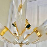 Chandelier glass Venini Tiedri 70s
