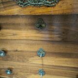 Empire period walnut chest of drawers