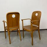 Very rare armchairs no. 813 /1F by Josef Hoffmann for Jacob Josef Kohn