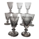 9 19th century Caton / Baccarat style wine glasses