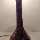 Lampe de table en cristal. Italie, années 1970.
