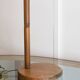 Wood floor lamp lampshade mother-of-pearl