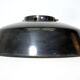 Industrial lampshade enamelled black