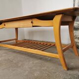 Scandinavian coffee table in blond wood