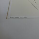 Lithographie d'Henri Matisse "Jeune fille arrangeant ses cheveux" 1934