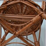 Rattan children's chair from the 60s and 70s