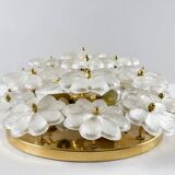 Modern mid-century wall lamp with floral pattern by Ernst Palme, 1960s