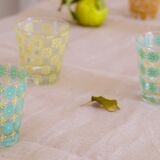 Vintage flower glasses Cerve Italy