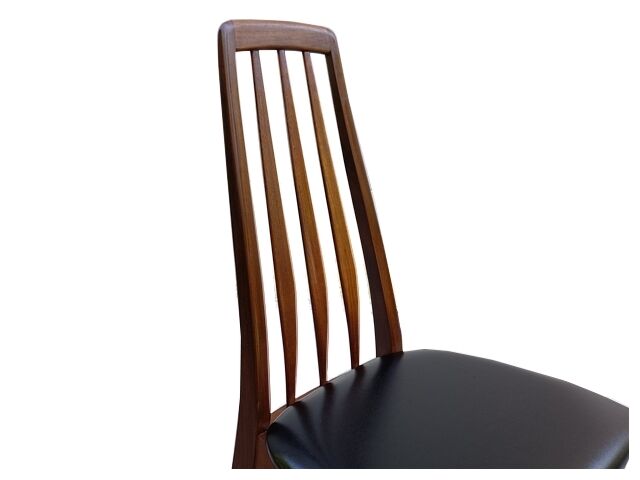 Set of 6 Danish chairs from Niels Koefoed Scandinavian EVA model 1960