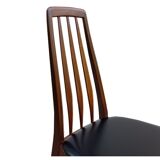 Set of 6 Danish chairs from Niels Koefoed Scandinavian EVA model 1960