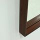 Large Scandinavian Rectangular Rosewood Mirror 1960s