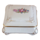 Boîte bonbonnière en porcelaine décor floral