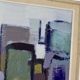 Mid-century original swedish oil on canvas "still life" by gösta falck