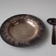 Christofle galla - silver-plated plate and spoon - birth box