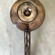 Silver cellar rat candle holder