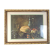 Tableau nature morte reproduction vintage cadre bois