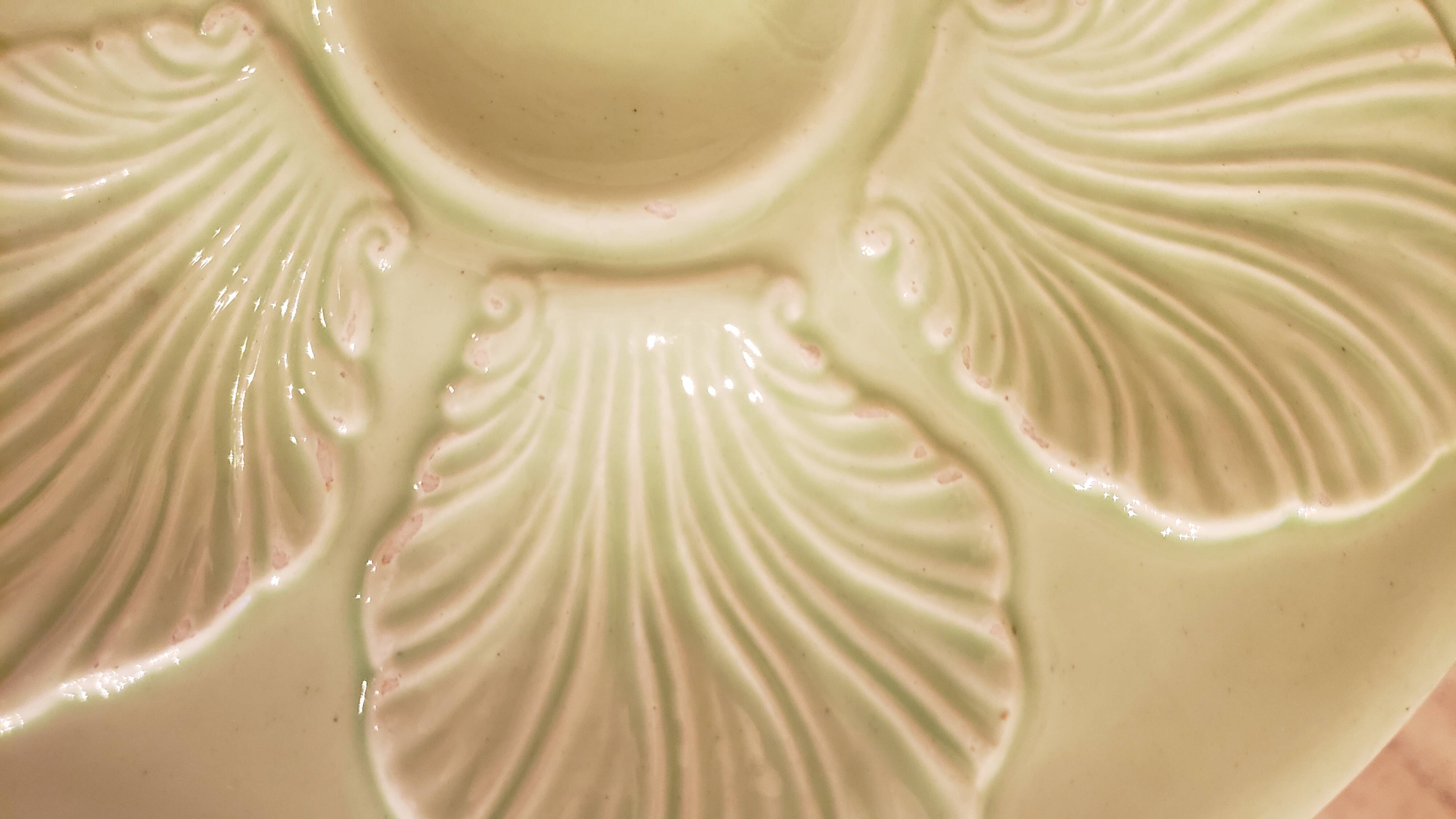 2 Proceram oyster plates from the 50s-60s