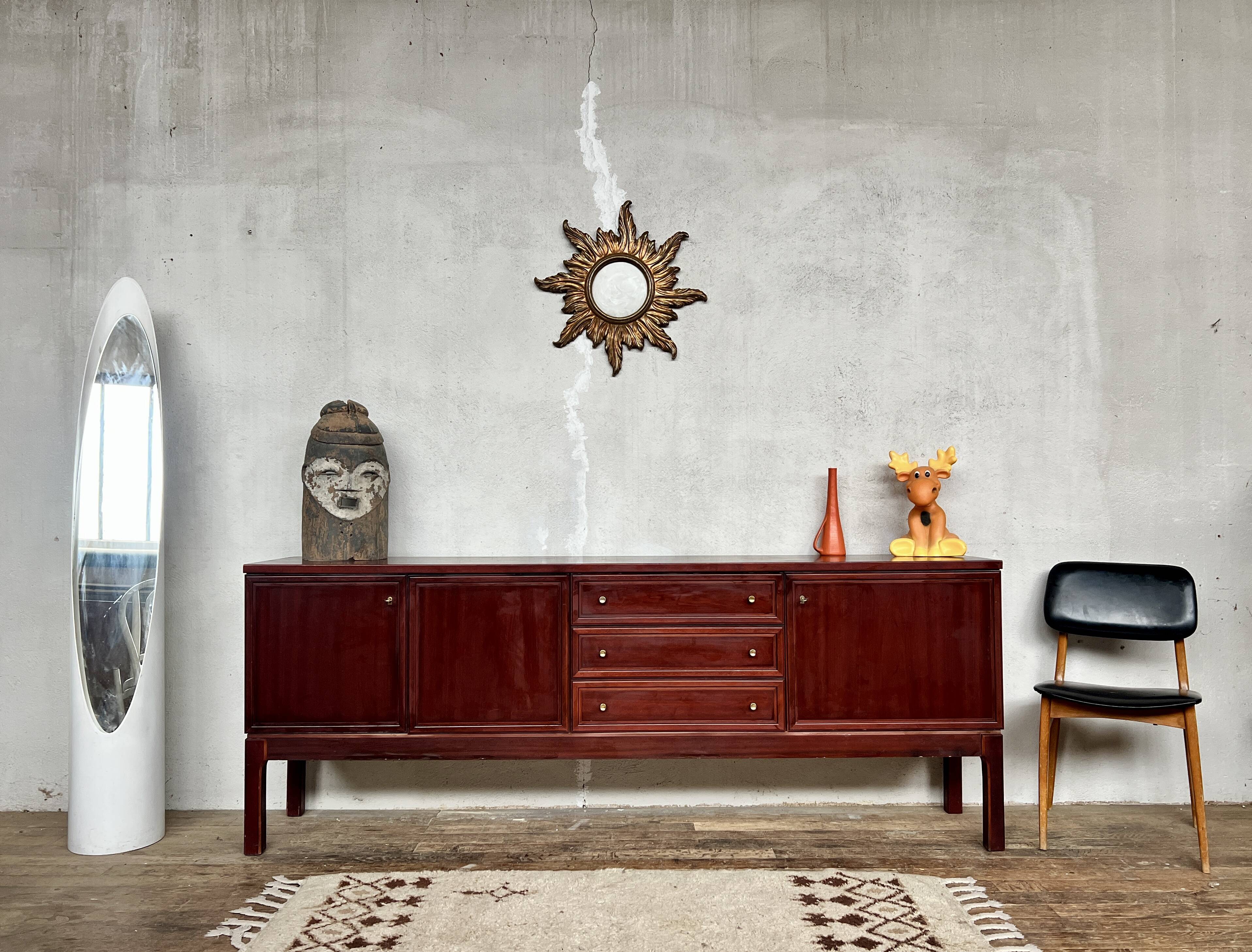 Sideboard very buffet TV / hifi vintage - 50/60 - Palette