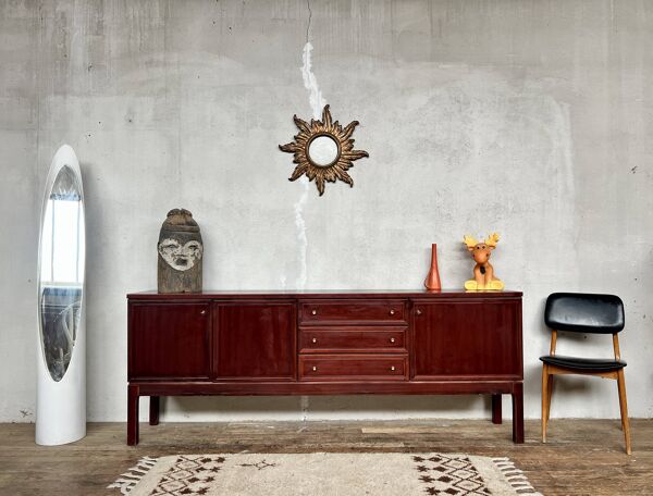 Enfilade bahut buffet meuble tv / hifi vintage - 50/60 - Palette