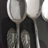 Box of 12 small silver dessert spoons