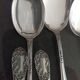 Box of 12 small silver dessert spoons
