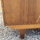 Chest of drawers of the 50s in golden blond oak 5 drawers conical feet