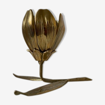 Brass multiple ashtray 1970 "flowers"