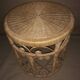 Table basse ou tabouret rotin peacock