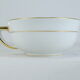 Green and gilded LIMOGES porcelain cup and cup lunch